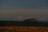 Die Alpen direkt hinter dem Hohentwiel, Februar 2020