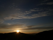 Sonnenuntergang am Hohenstoffel, April 2020