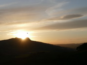 Sonnenuntergang am Hohenstoffel, April 2020