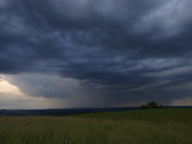 Wolkenbruchstimmung Richtung Randen / Hegau, Juni 2020