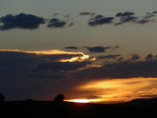 Abendhimmel bei Weiterdingen, Juni 2020