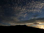 Wolken im Abendlicht ber Hohenstoffel, Juli 2020