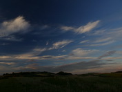 Wolken im Abendlicht ber Mgdeberg, Juli 2020