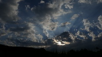 Sonne-/Wolkenspektakel ber dem Hohenstoffel, Juli 2020