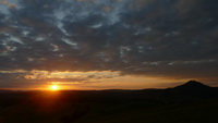 Sonnenuntergang Randen mit Hohenhewen, September 2020