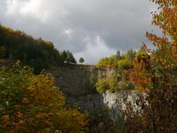 Steilhang und bunte Herbstbume am Hwenegg, Oktober 2020