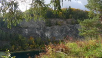 Steilhang und Kratersee am Hwenegg, Oktober 2020