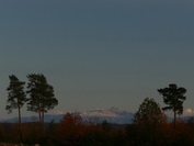 Sntisblick vom Tannenberg/Hegau mit Herbstbumen, Oktober 2020