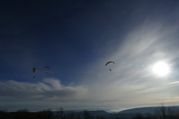 Paragleiter am Frstenberg, Dezember 2020