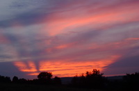 Abendrot im Hegau