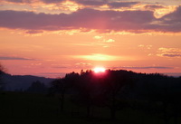 Sonnenuntergang im Hegau